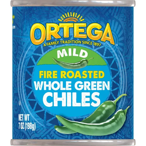 Miniatura 12 de Ortega Chiles verdes en cubitos, calientes, 4 onzas (paquete de 24)