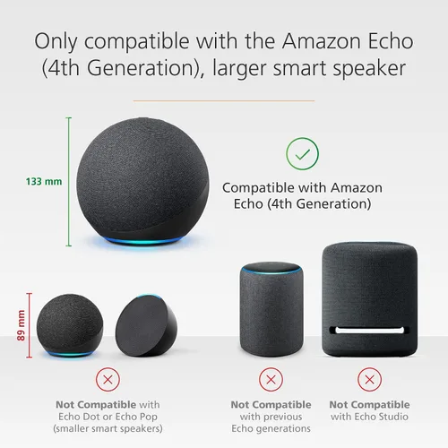 Miniatura 3 de Made For Amazon, Battery Base for Echo (4th generation). Not compatible with previous generations of Echo or Echo Dot (1st Gen, 2nd Gen, or 3rd Gen).