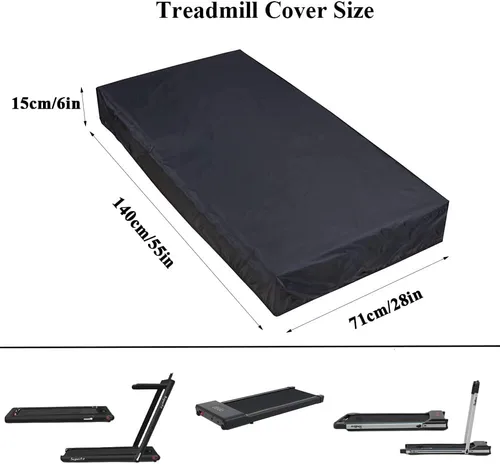 Miniatura 4 de Onlyme Cubierta impermeable para caminadora no plegable y debajo del escritorio, cubierta protectora para interiores y exteriores contra el polvo