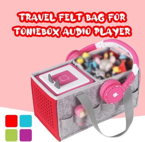 Miniatura 5 de Estuche de transporte para Tonies Starter Set y bolsa de almacenamiento para la figura Tonies, bolsa de mano para el hogar al aire libre