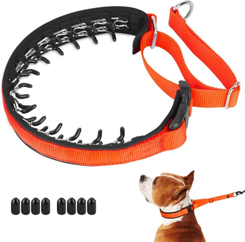 Miniatura 17 de Mayerzon Collar de Perro sin Tirones, Collar de Martingala Patentado para Perros Pequeños, Medianos y Grandes con Hebilla y Nylon Resistente