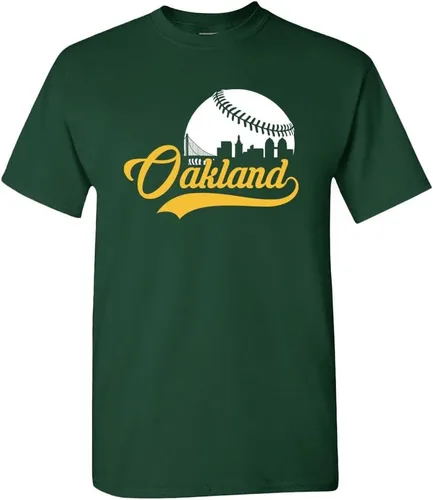 Miniatura 6 de Xtreme Apparrel Cityscape Skyline - Camiseta para hombre para fanáticos del béisbol Miami - Camisa negra