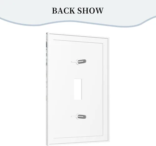 Miniatura 42 de Decorative Outlet Covers Blue Background White Cat Daisy Floral 2-Gang 1-Gang Wall Plate Single Toggle/Rocker Farmhouse Style Light Switch Covers