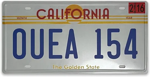 Placa de matrícula retro de California para coche, decoración de placa de matrícula, placa de matrícula de recuerdo, placa de matrícula retro de