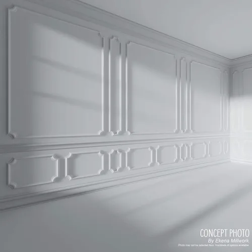 Miniatura 12 de Ekena Millwork PML02X00OX-CASE-8 Oxford (paquete de 8) Moldura de panel, 2 pulgadas de alto x 5/8 pulgadas de P x 94 1/2 pulgadas de largo, imprimado