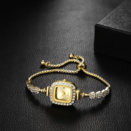 Miniatura 5 de OIDEA Reloj de pulsera con diamantes de imitación para mujer: reloj de pulsera de cuarzo analógico con diamantes de imitación de lujo, correa