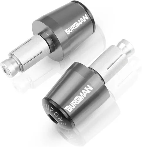 Miniatura 18 de Manillar CNC de motocicleta empuñaduras de 0.866 in extremos de barra de mango tapón para Suzuki AN200 AN250 AN400 AN650 Burgman an 125 250 400 650