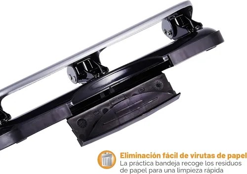 Miniatura 6 de Bostitch Office EZ Squeeze - Perforadora de 3 agujeros, capacidad para 20 hojas, esfuerzo reducido, tecnología anti-atasco, plateada Plateado