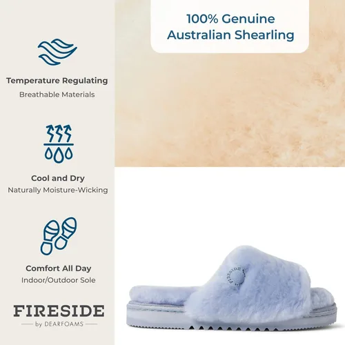 Miniatura 6 de Dearfoams Women's Fireside Cairns Shearling Easy onOff Slide Sandal Slipper