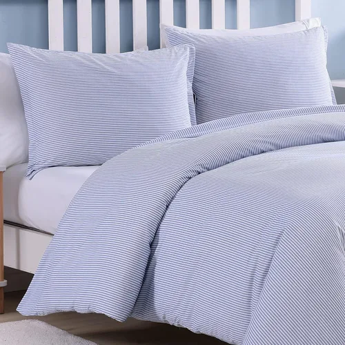Miniatura 4 de Poppy & Fritz - Juego de funda de edredón tamaño King, ropa de cama reversible de algodón con fundas a juego, decoración casual del hogar