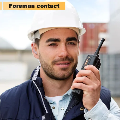 Miniatura 6 de Weewooday Paquete de 20 auriculares Walkie Talkies con micrófono de radio de 2 pines, auriculares de tubo acústico compatibles con Baofeng UV-5R