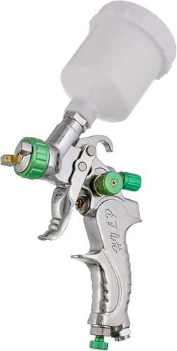 TCP Global Pistola de pintura automotriz HVLP Mini pistola pulverizadora de 0.039 in con punta fluida de alimentación por gravedad, rociador con