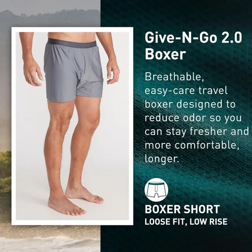 Miniatura 2 de ExOfficio Boxer estándar Give-n-go 2.0 para hombre, paquete de 2