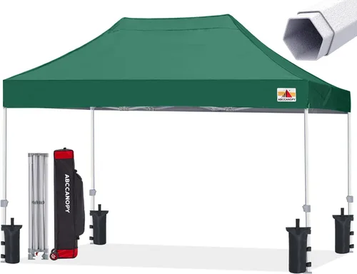 Miniatura 34 de ABCCANOPY Tienda de campaña con toldo emergente comercial 10x10 Serie Premium, Beige