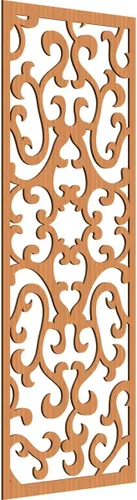 Miniatura 116 de Smithfield Paneles de pared decorativos de madera con calado, 13 3/8 pulgadas de ancho x 34 3/8 pulgadas de alto x 3/8 de alto, roble rojo rojo