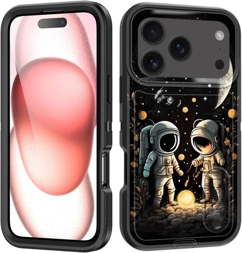 Miniatura 100 de Funda para iPhone Air con soporte integrado, a prueba de golpes, polvo y caídas, 3 capas, grado militar, funda protectora para iPhone Air de 6.5