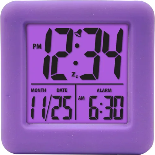 Miniatura 9 de Equity 70913 Reloj despertador digital de silicona azul con retroiluminación bajo demanda