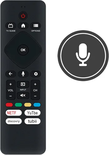 Miniatura 2 de URMT26CND002 Búsqueda por voz Reemplazar el trabajo remoto para Philips Google TV 5PUL7552/F7 50PUL7672 50PUL7672/F7 65PUL7672/F7 55PUL7672