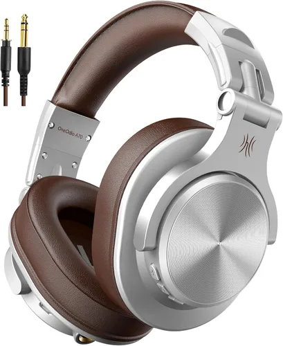 Miniatura 9 de OneOdio A70 Auriculares Bluetooth para oído, auriculares inalámbricos con 72H de tiempo de reproducción, de alta resolución, micrófono incorporado
