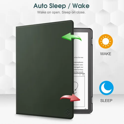 Miniatura 2 de Fintie Slimshell - Funda para Kindle Scribe de 10.2 pulgadas (versión 2024/2022) – Funda delgada y ligera de piel sintética de alta calidad, apagado
