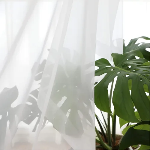Miniatura 5 de ABCHOME Cortinas traslúcidas blancas de 63 pulgadas de largo, cortinas traslúcidas para ventana, 2 paneles, cortinas traslúcidas para dormitorio