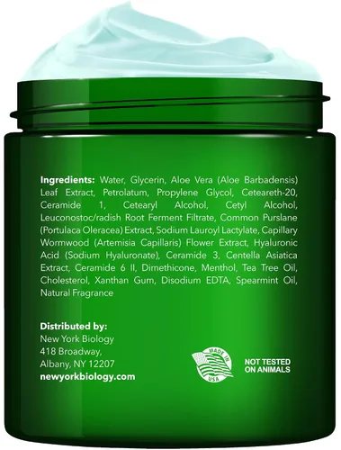 Miniatura 2 de New York Biology - Crema de pies con aceite de árbol de té para pies secos y agrietados, talones agrietados y picazón en la piel, crema para pies, 8