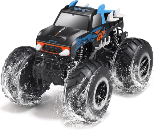 Threeking 1:16 Coches de juguete impermeables RC Monster Truck Camiones de control remoto anfibios 4WD Todo terreno Camión de recogida Todo terreno