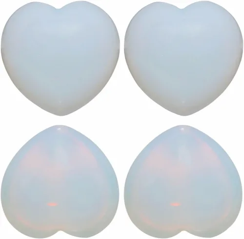 Miniatura 29 de Rockcloud Cristal curativo de cuarzo rosa de 0.5 pulgadas, piedra de preocupación tallada para chakras, reiki, equilibrio (paquete de 10)