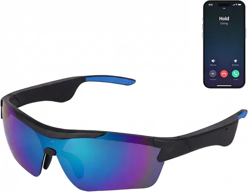 Lentes de sol inteligentes Bluetooth para hombres y mujeres, lentes de audio 2026 con altavoces de oído abierto, llamadas manos libres y asistente