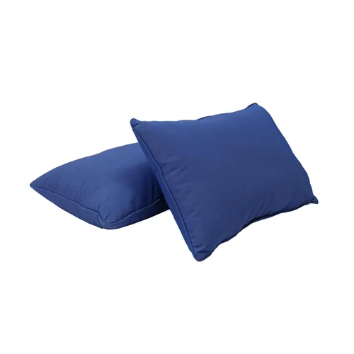 Factory Direct Partners Presidio 13812-122 - Juego de almohadas decorativas lumbares de 12 x 20 pulgadas con ribetes para muebles de