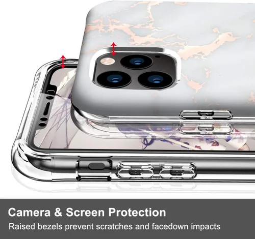 Miniatura 5 de BAISRKE Funda para iPhone 11 Pro Max, [Protector de pantalla integrado] Carcasa protectora de doble capa de cuerpo completo a prueba de golpes
