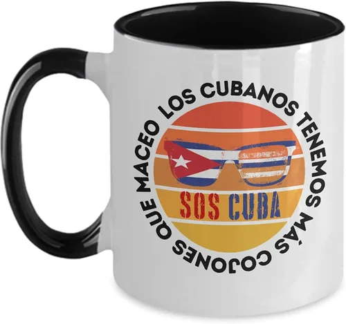 Cojones Cubanos - Soy Cuba - Cafecito de Cuba taza de café