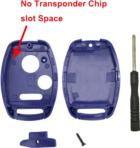 Miniatura 3 de Carcasa para llavero Honda Accord/Civic/CR- V/Fit/Odyssey/Pilot/Ridgeline/CR-Z - Carcasa para llave de automóvil con destornillador y llavero