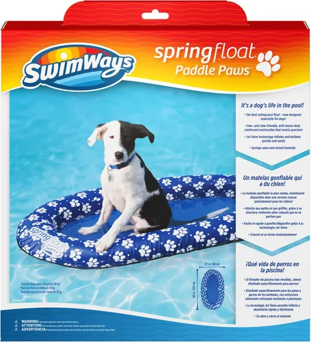 Miniatura 8 de SwimWays Paddle Paws - Balsa flotante para perros, grande (65 libras y más)