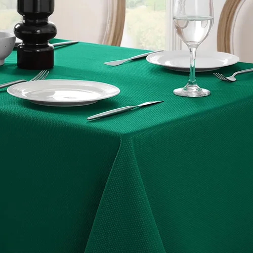 Miniatura 10 de Softalker - Mantel rectangular con textura tejida y patrón jacquard, impermeable, fácil de limpiar, resistente a las manchas y sin arrugas