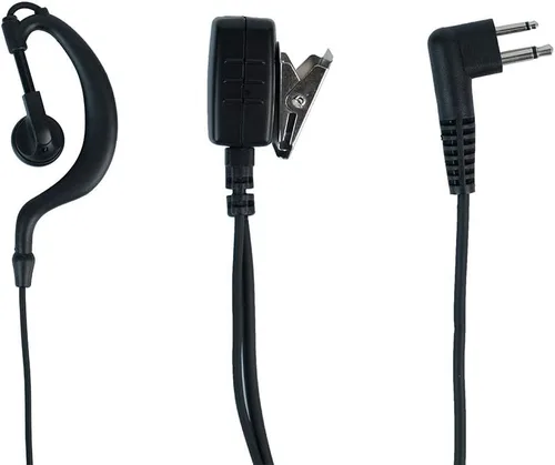 Miniatura 4 de Auriculares con forma de G de 2 pines con micrófono PTT para Motorola cls1110 cp200 cls1410 cp185 cp200d rdm2070d walkie talkie radio de 2 vías