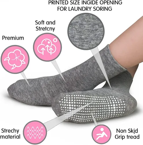 Miniatura 5 de Tphon Calcetines para niños pequeños con pinzas para niños y niñas, calcetines antideslizantes para niños, 15 pares de calcetines de media