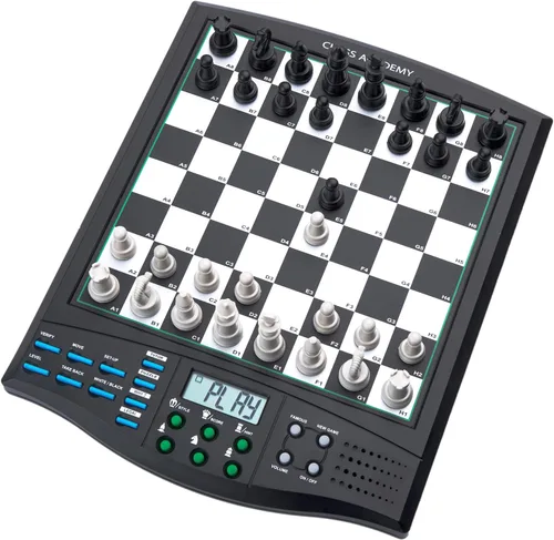 Miniatura 8 de Talking Chess Academy con sistema de enseñanza de voz, juego de ajedrez electrónico con piezas magnéticas fuertes, tablero de ajedrez electrónico