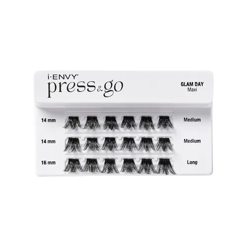 Miniatura 2 de Pestañas Autoadhesivas i-ENVY Press&Go, Grupos de Pestañas Postizas Sin Necesidad de Pegamento, Aplicación Fácil en 1 Paso con Pestañas de Presión