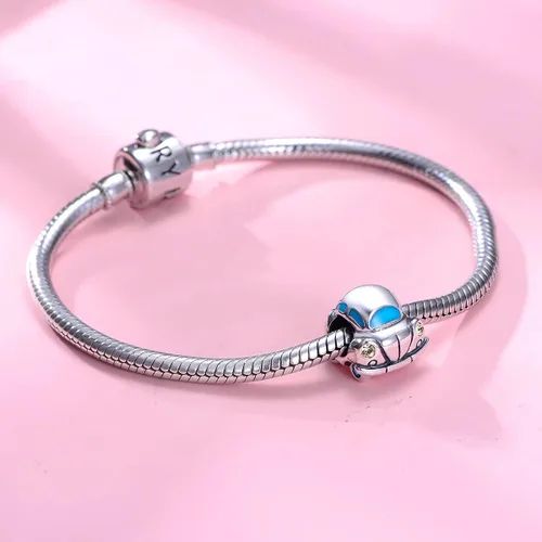 Miniatura 6 de Colgante de plata de ley 925 para pandora y pulseras o collares similares (Volkswagen Beetle Budgie Bug Car)