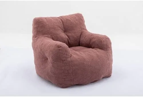 Miniatura 7 de anwickjeff Sillones puf, puf de relleno suave copetudo con relleno, sofá perezoso esponjoso, tumbona imperial gigante para dormitorio, sala de estar