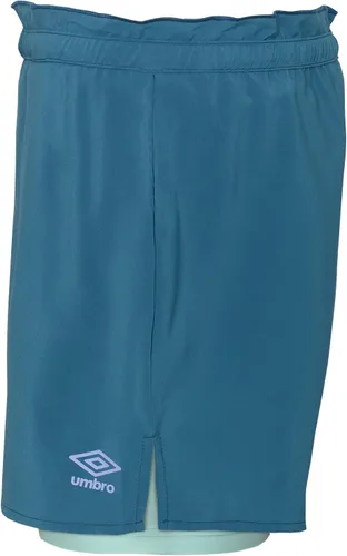 Miniatura 2 de Umbro Pantalones cortos para correr 2 en 1 para niñas