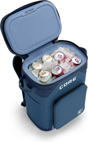 Miniatura 14 de CORE - Bolsa de enfriador suave a prueba de fugas magnética con cremallera impermeable Bolsa aislada enfriador portátil Mejor enfriador suave