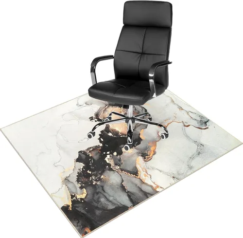 Miniatura 26 de Anidaroel Alfombrilla para silla de 48"x60" para piso de madera dura/piso de azulejos, alfombrilla de silla de escritorio para pisos duros, Rojo