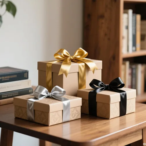 Miniatura 4 de ASTARON Cinta de satén para manualidades de 1 pulgada, cinta de tela de color negro dorado sólido para regalos, ramos de flores, envoltura, lazos