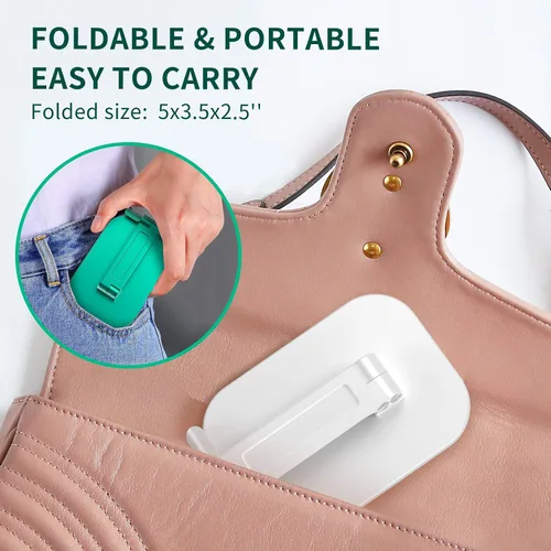Miniatura 5 de iFine Soporte plegable ajustable para teléfono celular compatible con iPhone 12 y todos los teléfonos inteligentes, soporte móvil resistente