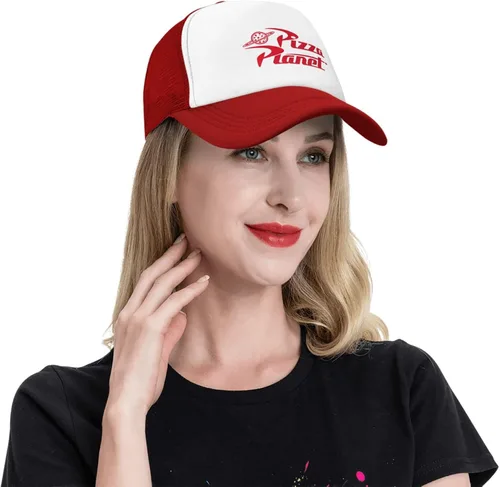 Miniatura 9 de Cuchiaio Pizza Hat Trucker Hat Baseball Cap Dad Hat Mesh Cap Birthday Gift Adjustable Size Red