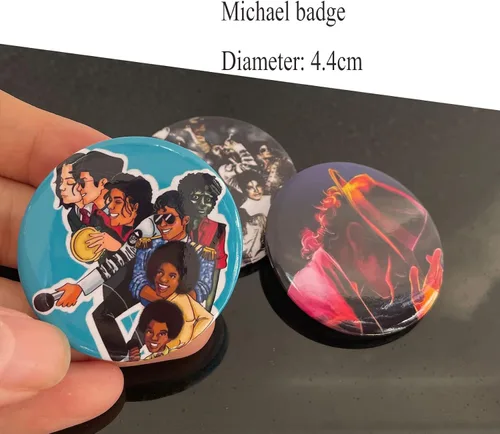 Miniatura 7 de Guantes de diamantes de imitación para niños brillantes Michael Punk Billie Jean con lentejuelas y una insignia de Jackson