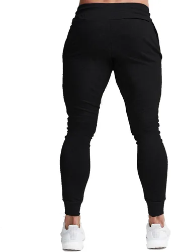 Miniatura 3 de BUXKR - Pantalones deportivos ajustados con bolsillos profundos para hombre, para gimnasio, correr y fisioculturismo