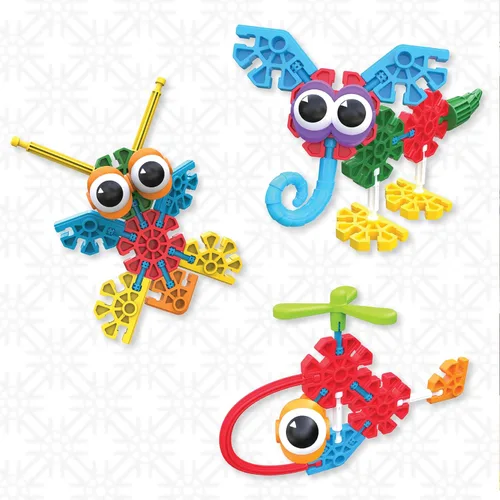Miniatura 7 de KID K'NEX - Juego de constructores en ciernes, 100 piezas, construcción STEM preescolar, juego de construcción para niños, juego creativo